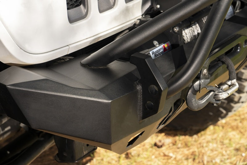 Rugged Ridge 11540.32 HD Front Bumper for 2018-2024 Jeep Wrangler JL (4WD)