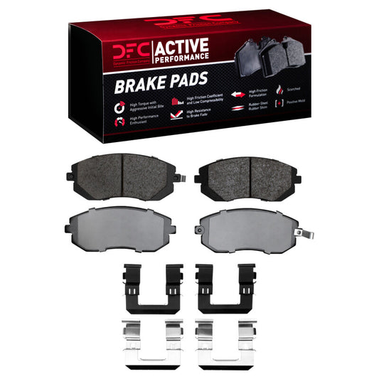 DFC 02-12 Saab 9-2X Front Active Pads & Hardware Kit (1115-0929-01)