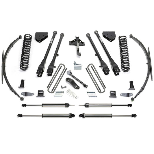 Fabtech 8" 4-Link Suspension System w/ Coils, Rear Leaf Springs & Dual Shocks | Ford F250/350 4WD (08-16) (K2129DL)