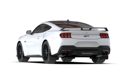 Rally Armor 2024+ Ford Mustang Black UR Mud Flap w/ Metallic Black Logo