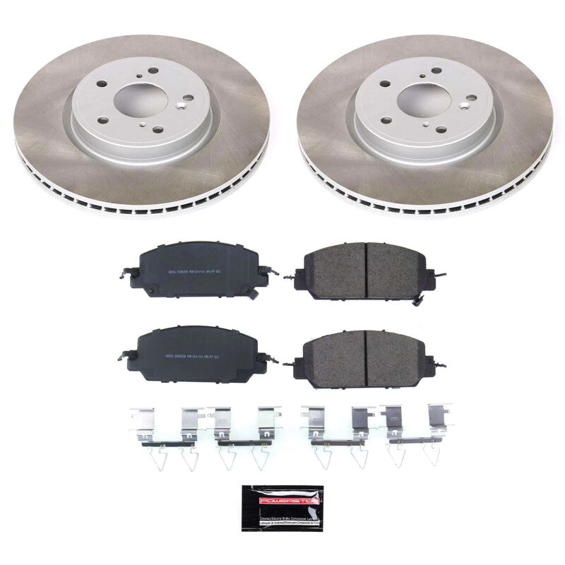 PowerStop 17-23 Honda CR-V Front Semi-Coated Rotor Kit (SC7872)