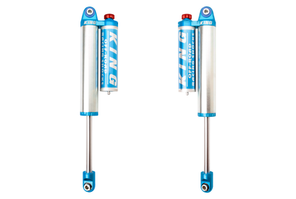King Shocks 2.5 Performance w/ Remote Reservoir + Rear Reservoir Adjustable Shocks Set w/0-2.5" lift - 2000-2010 Chevrolet Silverado 2500 HD 4WD