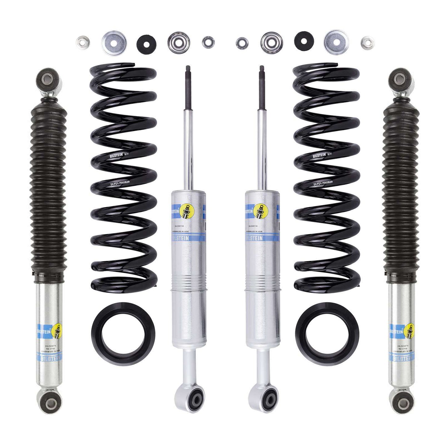 Bilstein 6112 Strut & Spring + Rear B8 5100 Shocks Set w/0-2.75" lift - 2015-2022 Chevrolet Colorado 4WD RWD