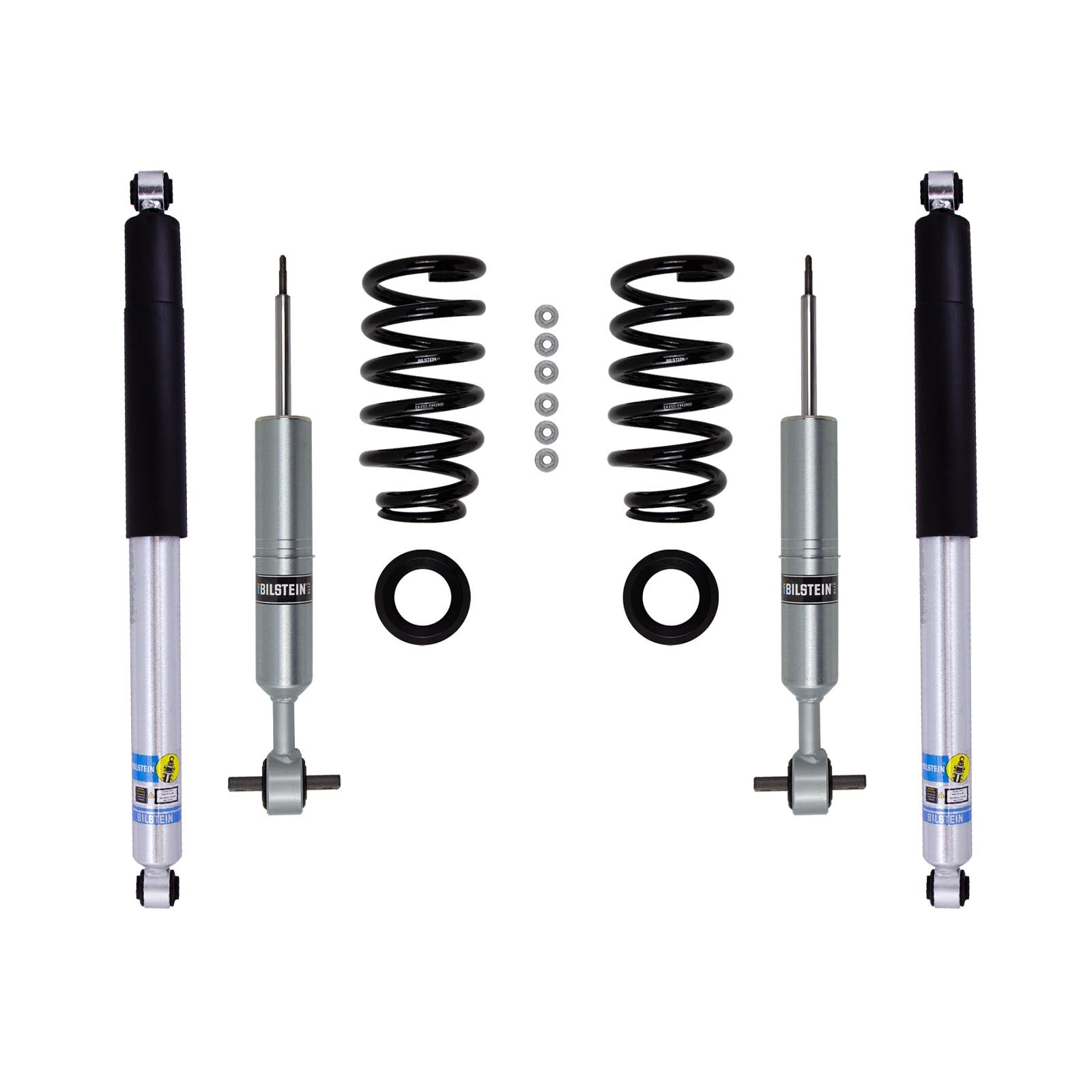 Bilstein 6112 Strut & Spring + Rear B8 5100 Shocks Set w/0-1.2" lift - 2019-2026 Chevrolet Silverado 1500 Trail Boss 4WD