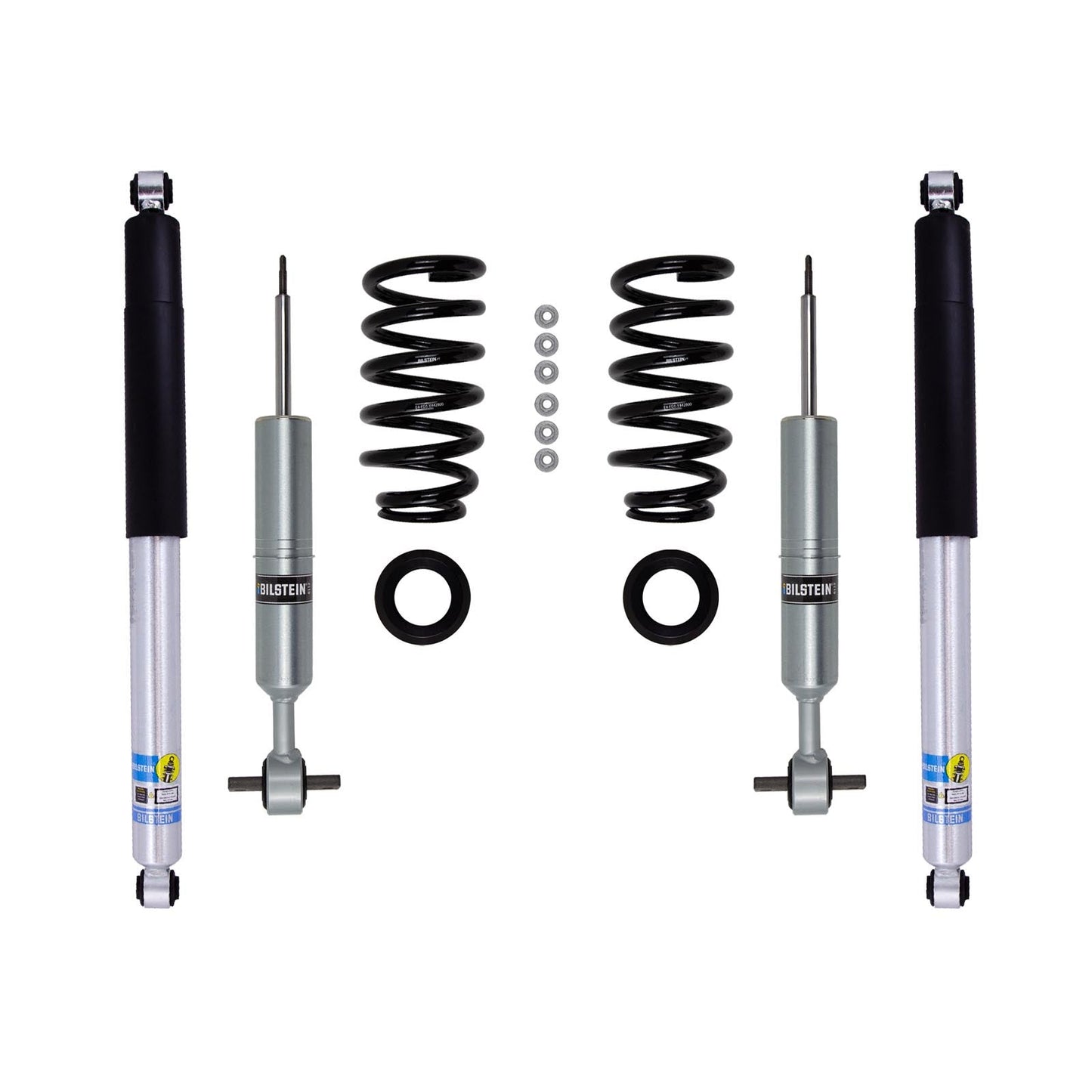Bilstein 6112 Strut & Spring + Rear B8 5100 Shocks Set w/0-1.2" lift - 2019-2026 GMC Sierra 1500 AT4 4WD