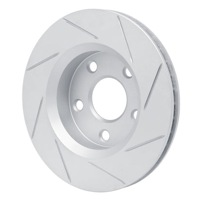 DFC Front Left Slotted Geoperformance Rotor: Jeep Wrangler 2.0L / 2.5L (07-18)