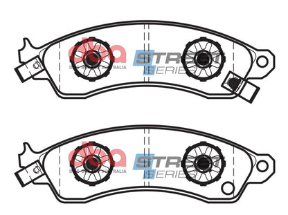 DBA Front Street Series Brake Pads | Chevrolet Camaro (85-92) w/ Performance Package (DB1353SS)