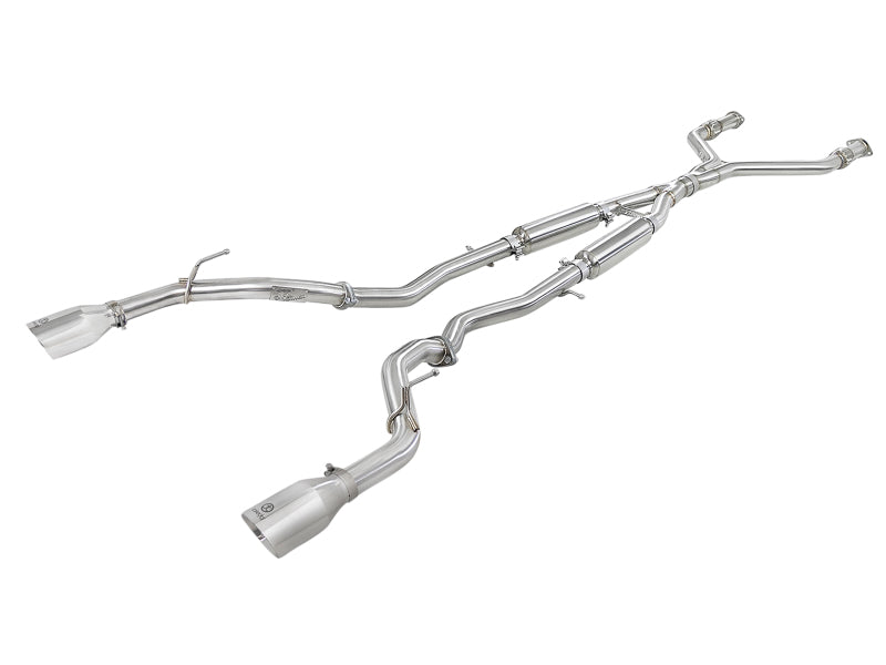 aFe Takeda 2.5in SS Cat-Back Exhaust | Infiniti Q50 (16-24) (49-36132NM-C)