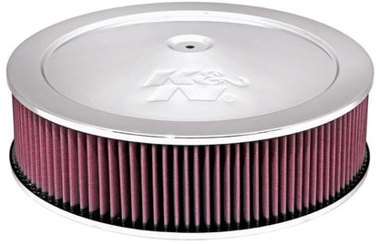 K&N 60-1290 Round Air Filter Assembly For Increase Horsepower -Washable/Reusable