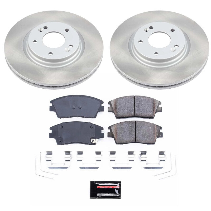 PowerStop 17-22 Kia Sportage Front Semi-Coated Rotor Kit (SC7355)