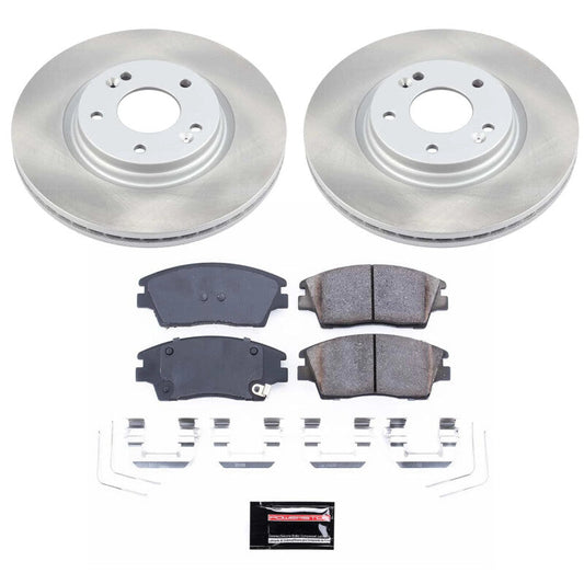 PowerStop 17-22 Kia Sportage Front Semi-Coated Rotor Kit (SC7355)