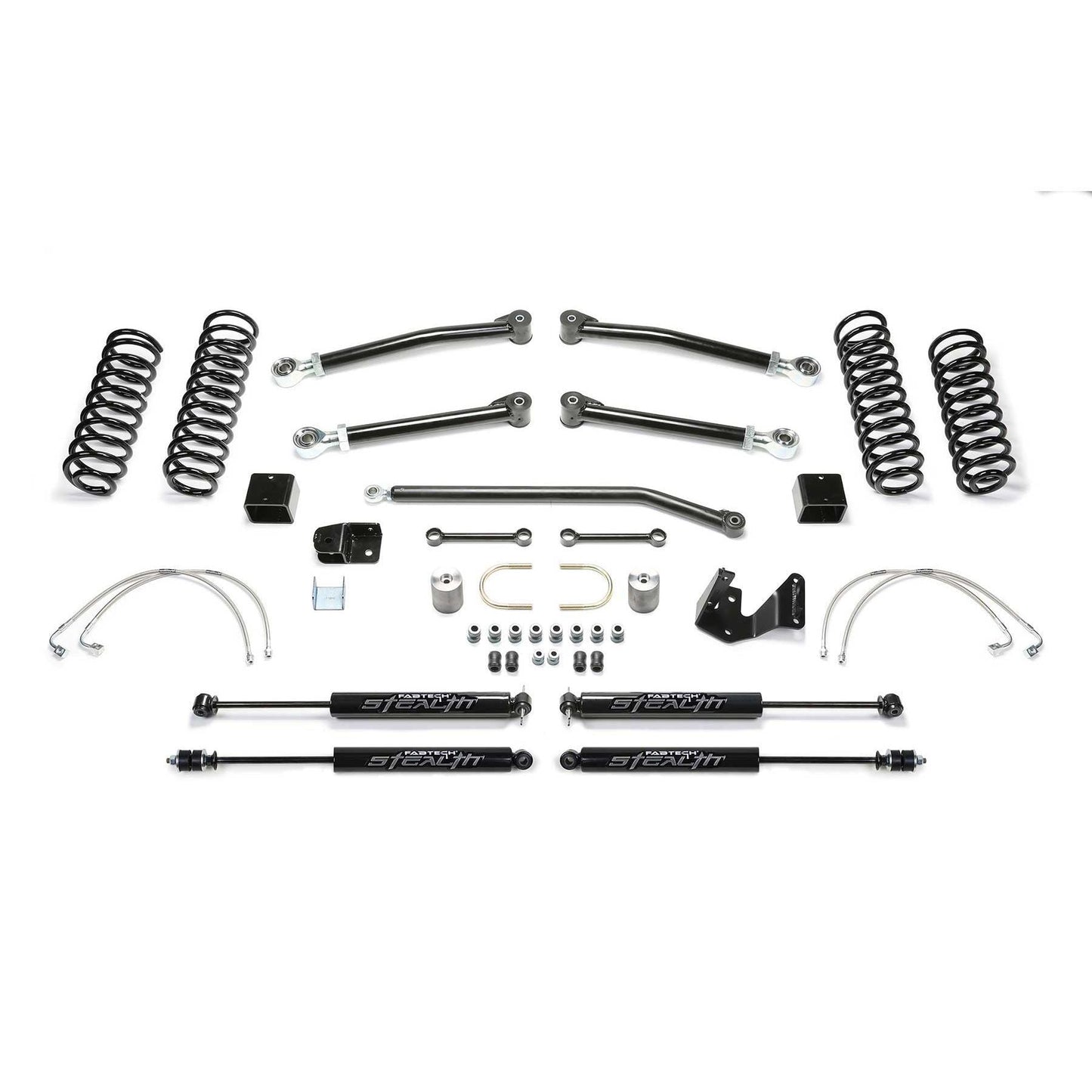 Fabtech 3" Trail II w/ Stealth Suspension System | Jeep JK 4-Door (07-18) (K4052M)