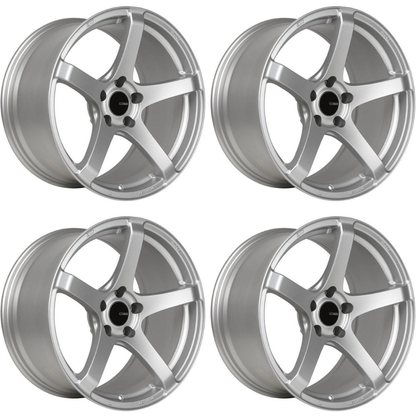 (set of 4) Enkei Kojin Matte Silver | 18x8" +32mm | 5x120mm Wheel