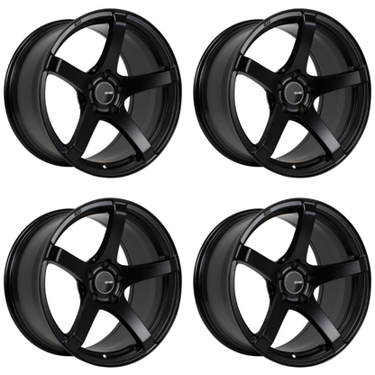 (set of 4) Enkei Kojin Matte Black | 18x8" +45mm | 5x100mm Wheel
