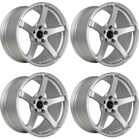 (set of 4) Enkei Kojin Matte Silver | 18x9.5" +35mm | 5x112mm Wheel
