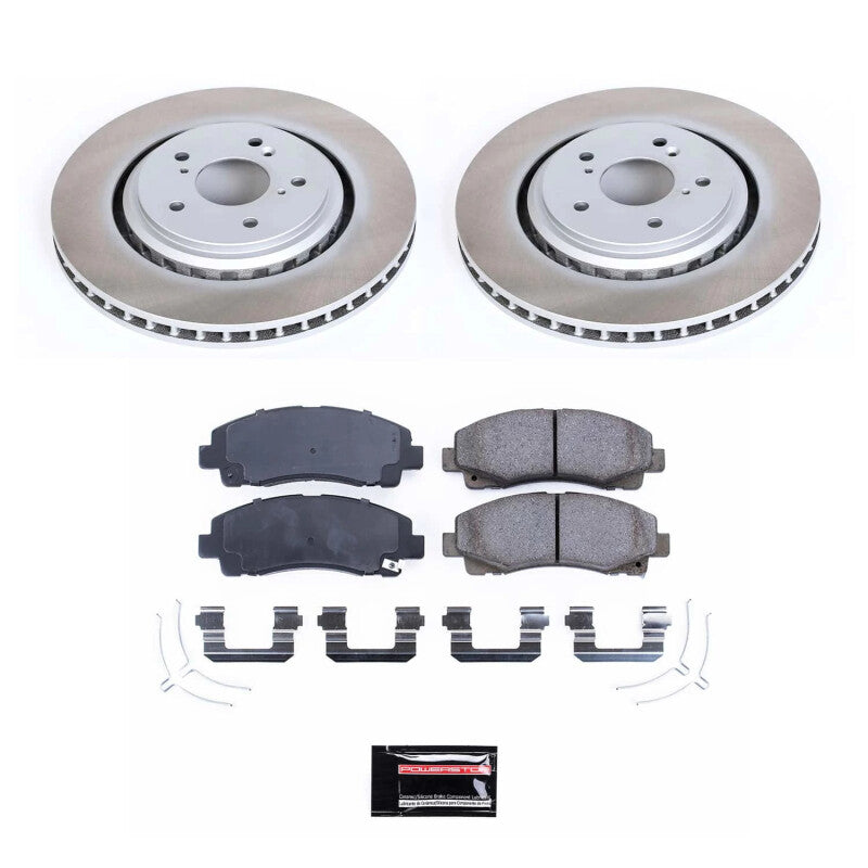 PowerStop 15-20 Acura TLX Front Semi-Coated Rotor Kit (SC7214)