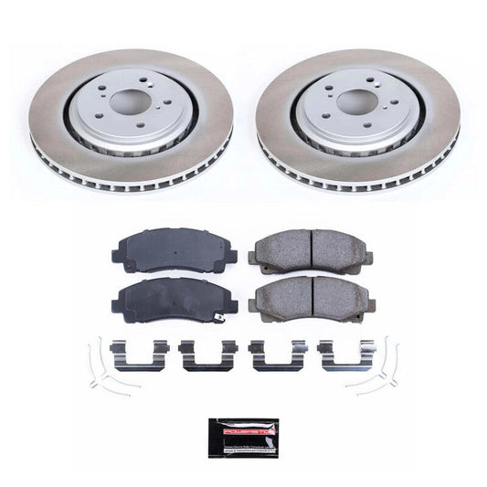 PowerStop 15-20 Acura TLX Front Semi-Coated Rotor Kit (SC7214)
