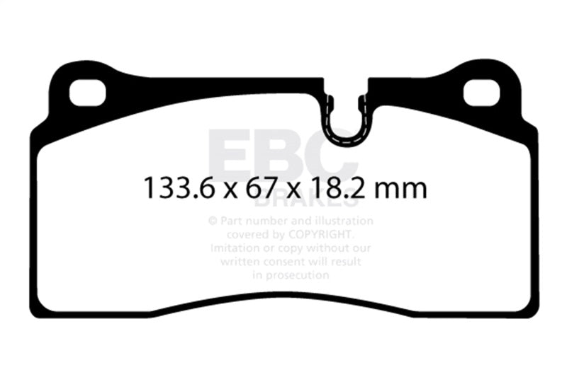 EBC 2018+ BMW M2 Competition 3.0TT Redstuff Rear Brake Pads | BMW M2 (15-21) (DP32425C)