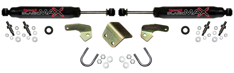 Skyjacker 8211 Black Dual Steering Stabilizer Kit for 4" Lift