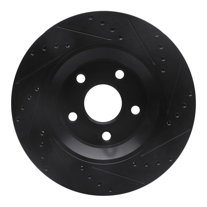 DFC D&S Black Brake Rotor (FRONT LEFT): Jeep Wrangler (12-18)