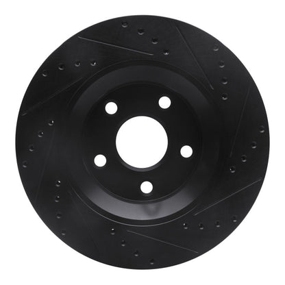DFC D&S Black Brake Rotor (FRONT LEFT): Jeep Wrangler (12-18)
