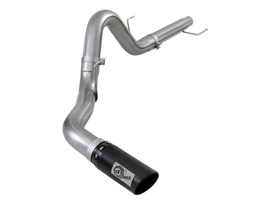 aFe Atlas 4in Aluminized Steel DPF-Back Exh 18-19 Ford F-150 V6-3.0L (td) w/ Black Tip