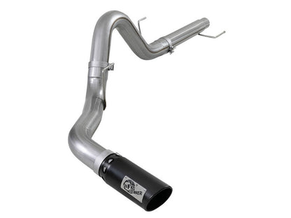 aFe Large Bore-HD 4in 409 SS DPF-Back Exh 18-19 Ford F-150 V6-3.0L (td) w/ Black Tip