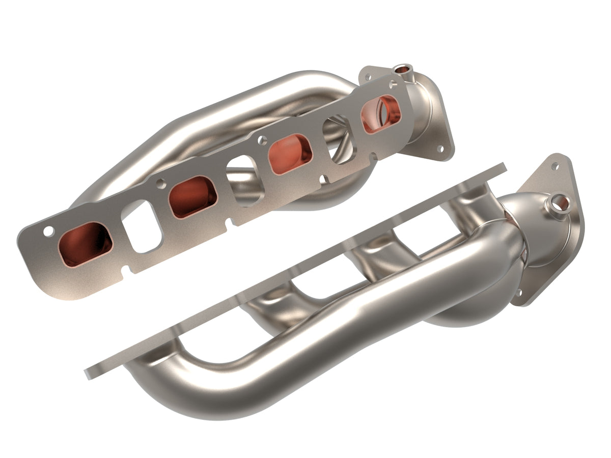 aFe Power Twisted Steel 304SS Shorty Header | Ram 1500 TRX V8-6.2L (48-32030-T)