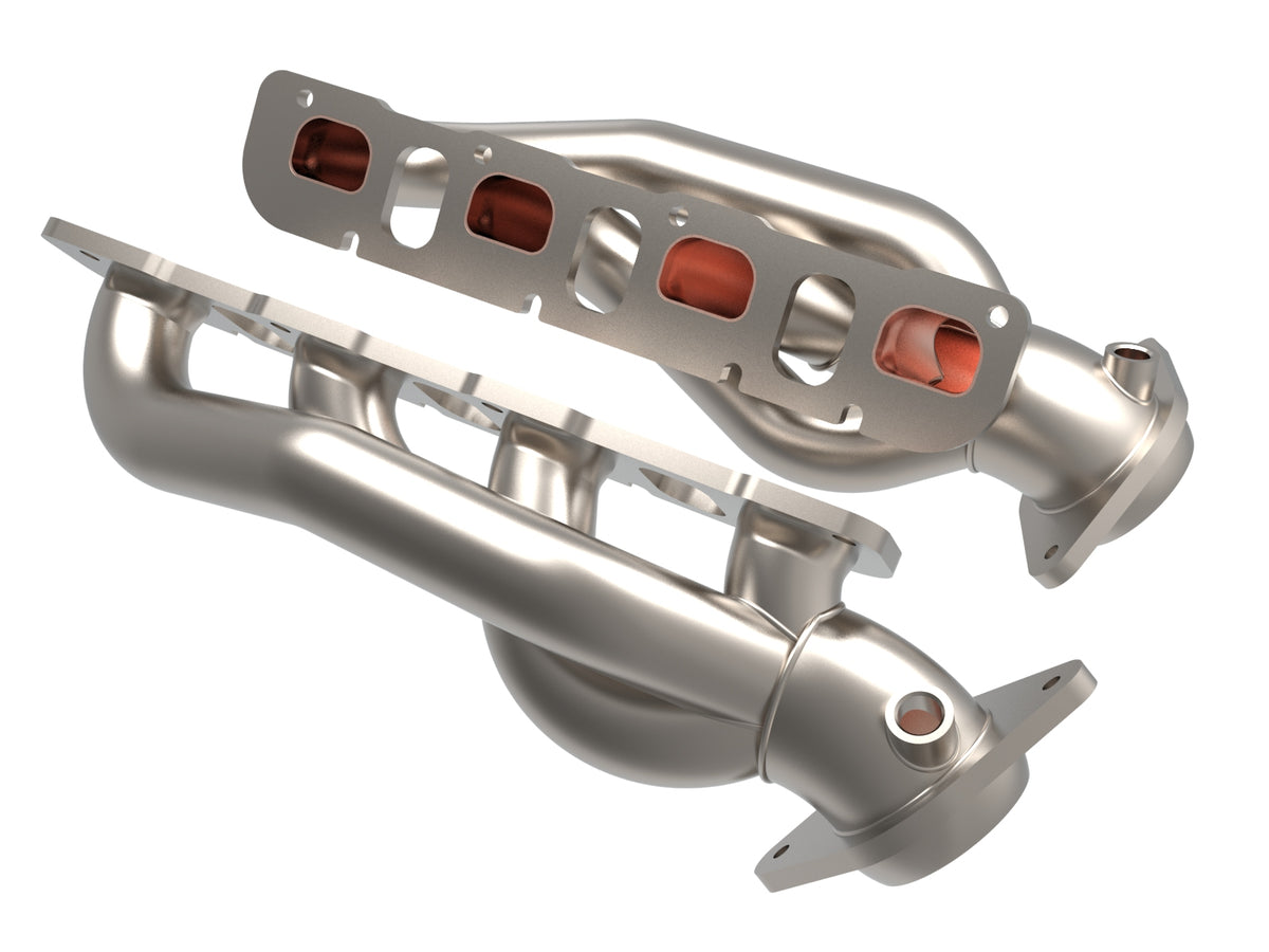 aFe Power Twisted Steel 304SS Shorty Header | Ram 1500 TRX V8-6.2L (48-32030-T)