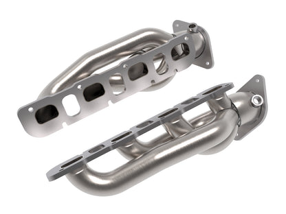 aFe 1-7/8" Twisted Steel 304SS Shorty Headers | Ram 1500 TRX V8-6.2L 2021 (48-32030)