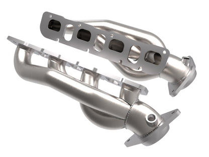 aFe 1-7/8" Twisted Steel 304SS Shorty Headers | Ram 1500 TRX V8-6.2L 2021 (48-32030)