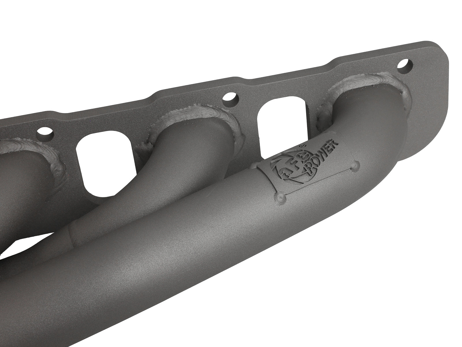 aFe Twisted Steel 304SS Short Header 15-22 Dodge Challenger SC V8-6.2L / 6.4L HEMI Titanium Coating