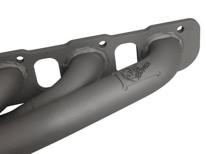 aFe Twisted Steel 304SS Short Header 15-22 Dodge Challenger SC V8-6.2L / 6.4L HEMI Titanium Coating