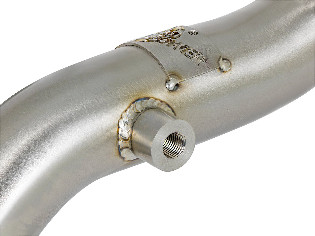 aFe Twisted SS Header Up-Pipe 2in | Ford Diesel Trucks V8-6.4L (08-10) (48-33016)