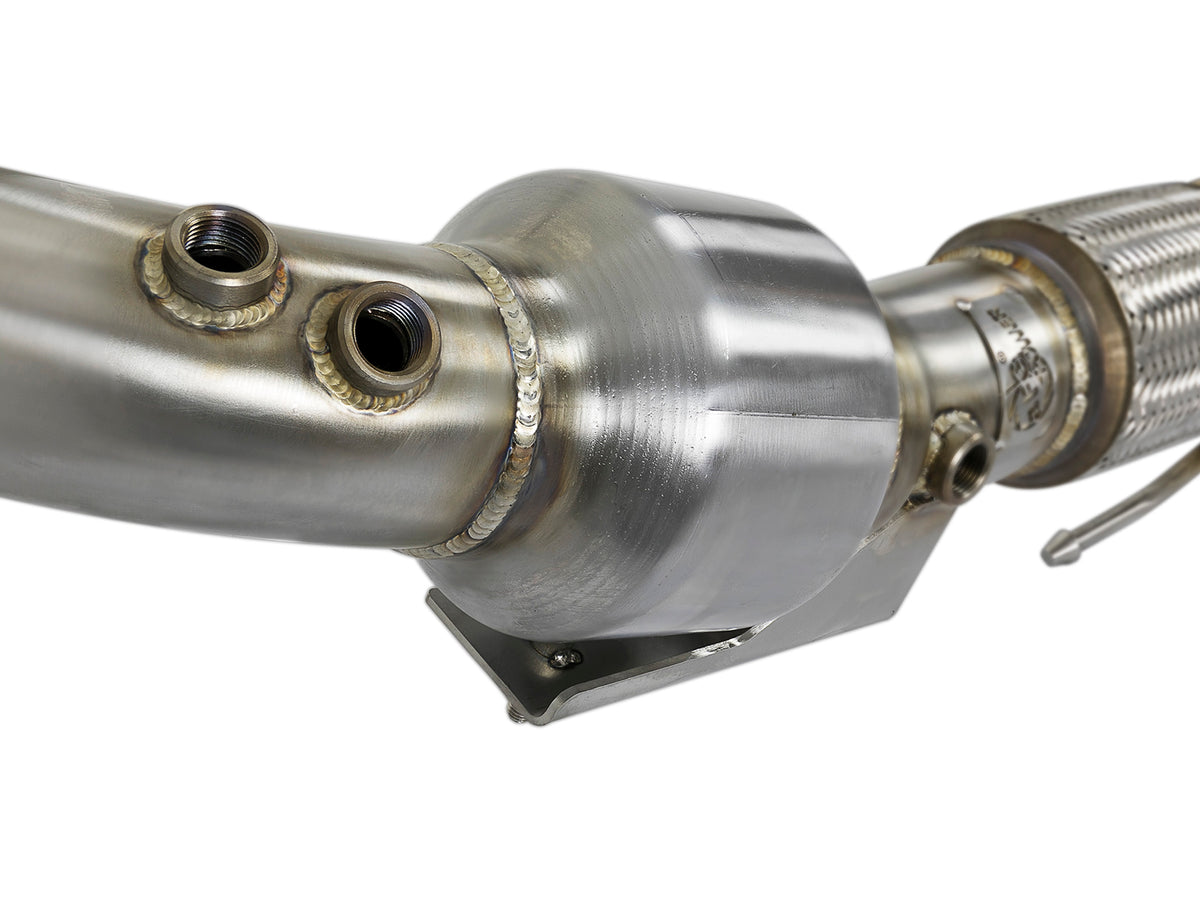 aFe Twisted Steel 3in SS Downpipe | Ford Focus RS (11-19) (48-33024-HC)
