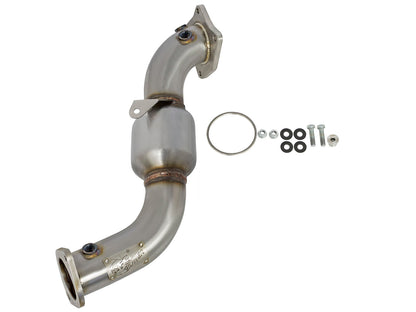 aFe Twisted Steel Down-Pipe Catted | Cadillac ATS 13-16/15-19, Camaro 16-26 (48-34126-HC)