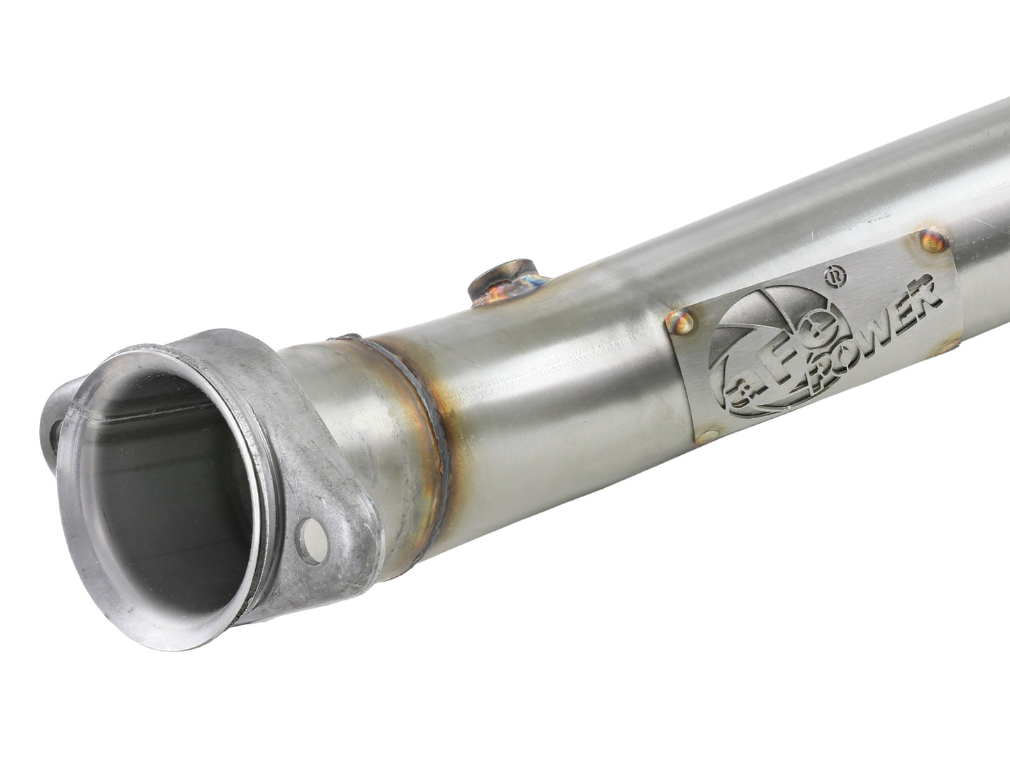 aFe 14-18 Corvette C7/Z06 Twisted Steel 3in SS Mid Pipe w/ Cat (48-34130-1YC)