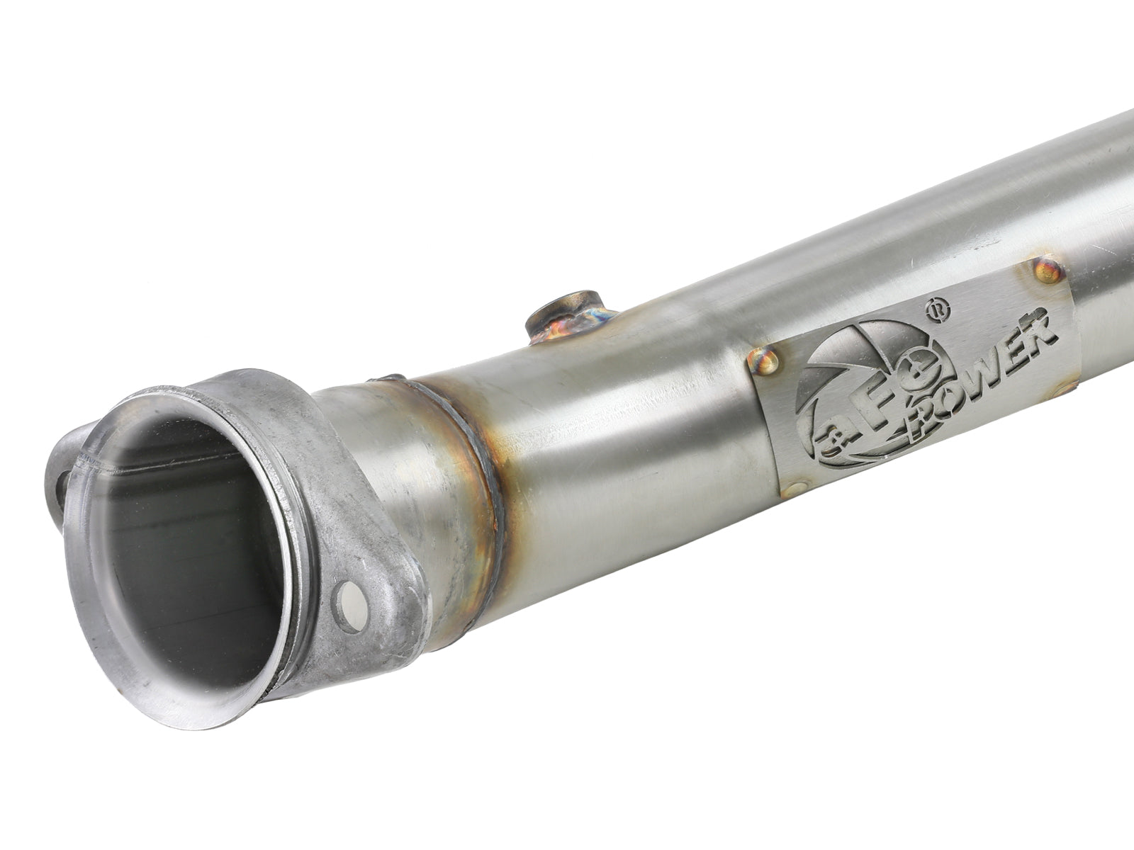aFe 14-18 Corvette C7/Z06 Twisted Steel 3in SS Mid Pipe w/ Cat (48-34130-1YC)