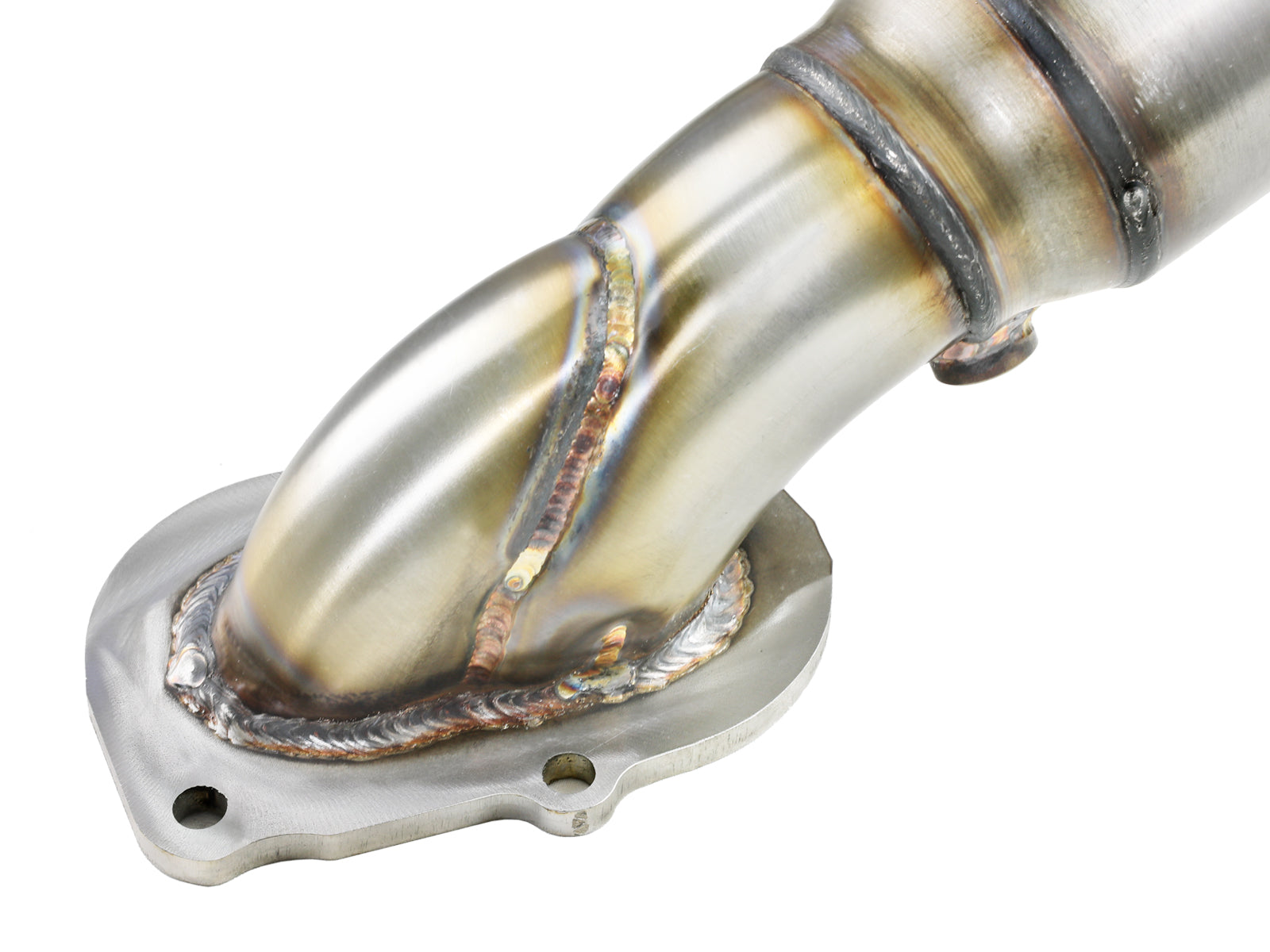 aFe 14-18 Corvette C7/Z06 Twisted Steel 3in SS Mid Pipe w/ Cat (48-34130-1YC)