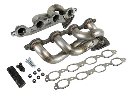 aFe Twisted Steel 1-3/4in 304SS Shorty Headers | GM Silverado/Sierra 1500 V8-5.3L/6.2L (19+) (48-34134)