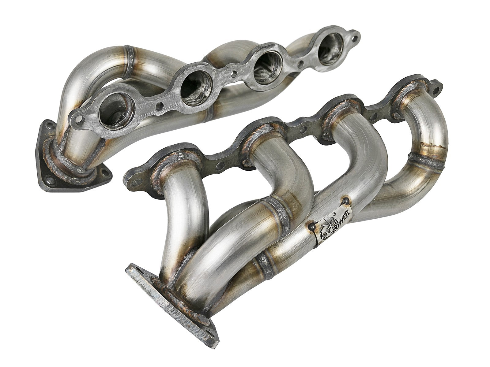 aFe Twisted 1-3/4in SS Shorty Header | GM 2500/3500HD 6.6L V8 (03-26) (48-34145)