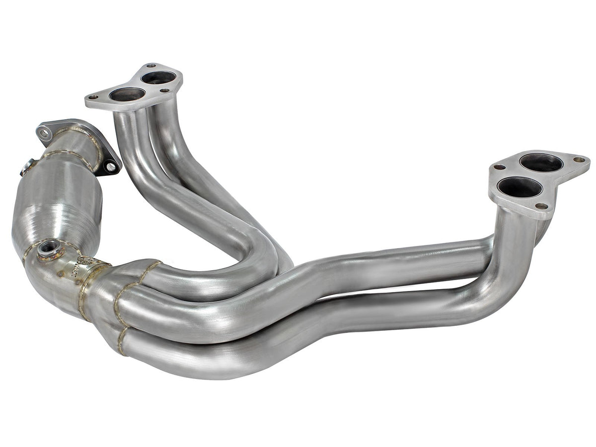 aFe 1-5/8" 304 SS Long Tube Header w/Cat | Toyota 86/FRS/BRZ (12-17) (48-36005-1HC)
