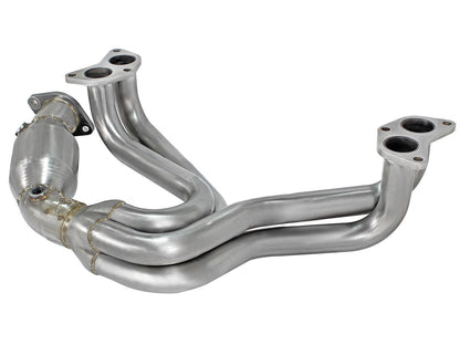 aFe 1-5/8" 304 SS Long Tube Header w/Cat | Toyota 86/FRS/BRZ (12-17) (48-36005-1HC)