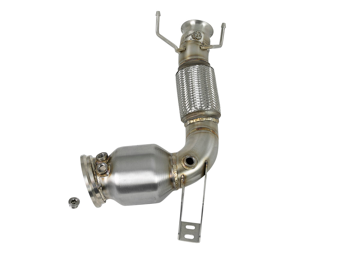 aFe Twisted Steel Street Down-Pipe 14-19 MINI Cooper S L4-2.0L (48-36322-HC)