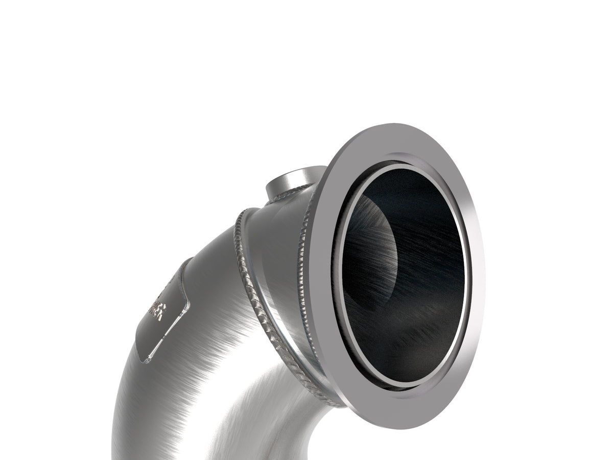 aFe Twisted Steel 3in SS Down Pipe w/ Cat | VW Golf R MKVII/Volkswagen R (13-20) (48-36411-1YC)