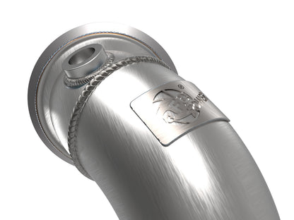 aFe Twisted Steel 3in SS Down Pipe w/ Cat | VW Golf R MKVII/Volkswagen R (13-20) (48-36411-1YC)