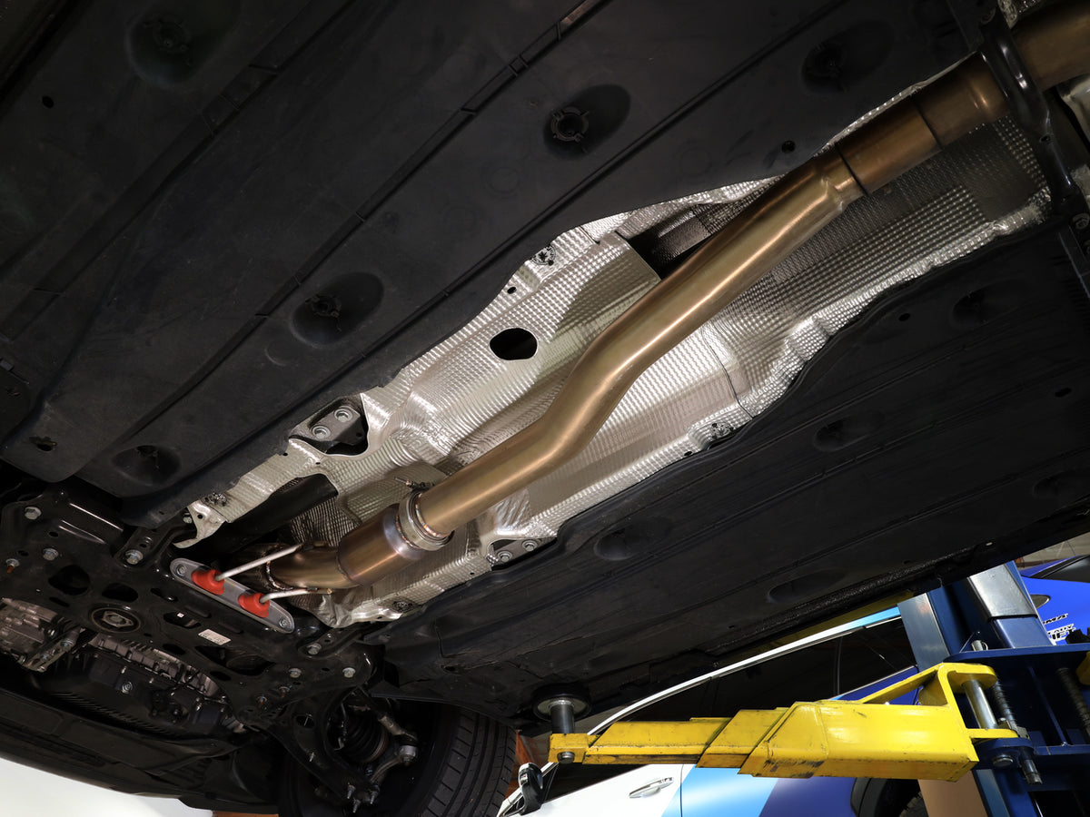 aFe Twisted Steel 3in SS Down Pipe w/ Cat | VW Golf R MKVII/Volkswagen R (13-20) (48-36411-1YC)