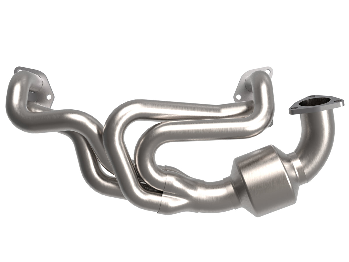aFe Twisted Steel 1-5/8-2-1/2in SS Header w/ Cat | Subaru Outback/Legacy (09-23) (48-36804-HC)