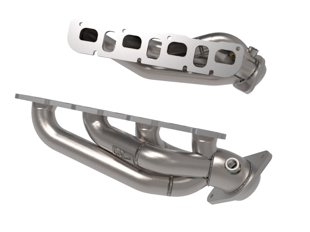 aFe 21-22 Jeep Wrangler 392 Twisted Steel Header 1-7/8" to 2-3/4" 304 SS Raw Finish (48-38031)