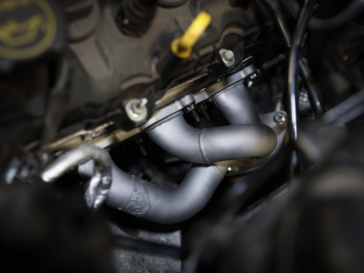 aFe Twisted Steel Shorty Header | Ford Mustang 05-23 V6 3.7L (48-43031-T)